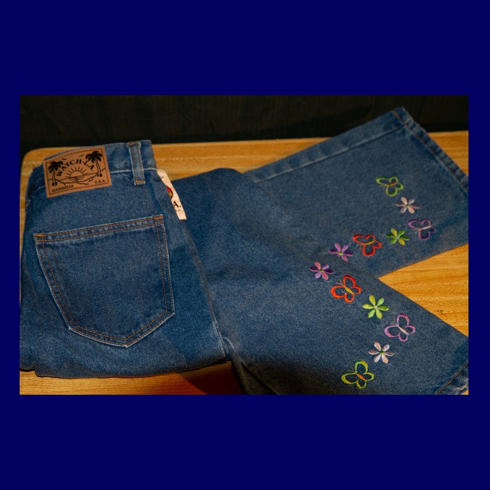 WATCH L.A. Jeans w/Butterflies & Flowers